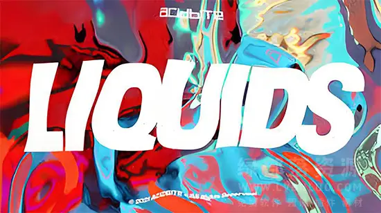 4K视频素材-14个液体纹理抽象流体背景效果动画 Acidbite LIQUIDS