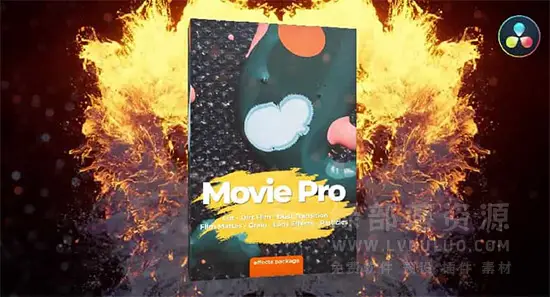 达芬奇LUT调色预设+视频特效+音效素材合集 DaVinci Resolve Transition and Effects Package