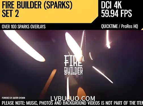 126个真实火花火星飞溅喷射粒子特效视频素材