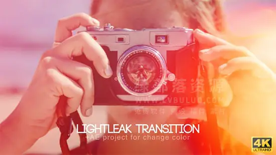 4K视频素材-10组镜头闪烁漏光光效转场动画 Light Leak Transitions