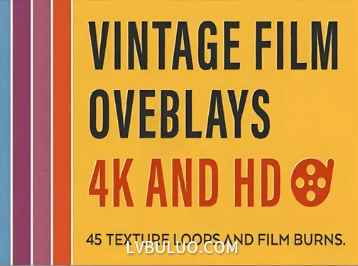 46个怀旧电影胶片划痕噪点颗粒动画视频素材 Vintage Film Overlays