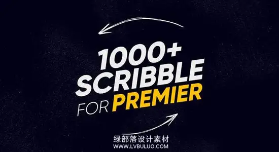 PR模板 1000个手绘涂鸦MG动画运动图形装饰元素 1000+ Scribble Premiere