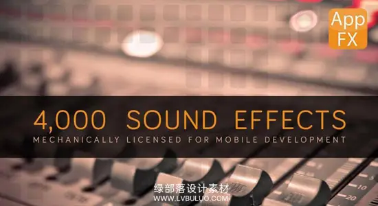 音效素材 4000+种MG动画音效手机APP卡通游戏运动图形合集 App FX Sound Effects Library with 4,000+ Effects