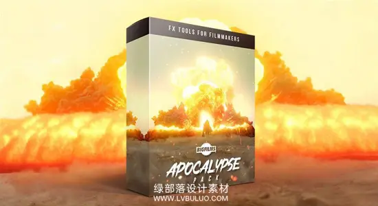 4K视频素材 150个末日灾难特效核爆炸龙卷风海啸陨石沙暴视觉合成动画 BigFilms – Apocalypse Pack