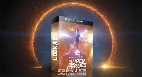 242个超级英雄魔法能量电流雷电电影特效合成4K视频动画 BigFilms – Blockbuster vol2 SuperHeroes Pack