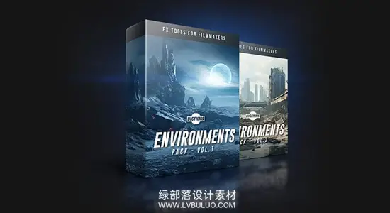 5K图片素材 1600张科幻史诗场景图外星恐怖战争废墟游戏CG高清背景 BigFilms – Environments Pack v1+2