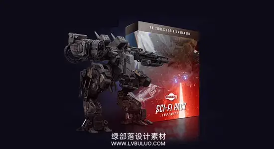 4K视频素材 624种科幻机甲特效巨型宇宙飞船机器人无人机能量激光合成动画 BigFilms – SCI-FI Infinity Pack