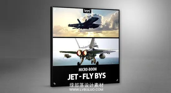 音效素材 喷气式战斗机音效近距离呼啸发动机轰鸣声 Boom Library – Jet – Fly Bys