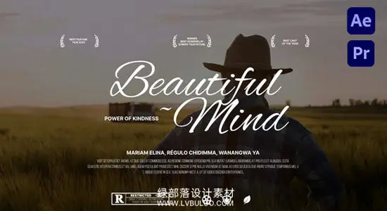 AE/PR模板 10组电影海报标题动画质感文字设计 Cinematic Titles