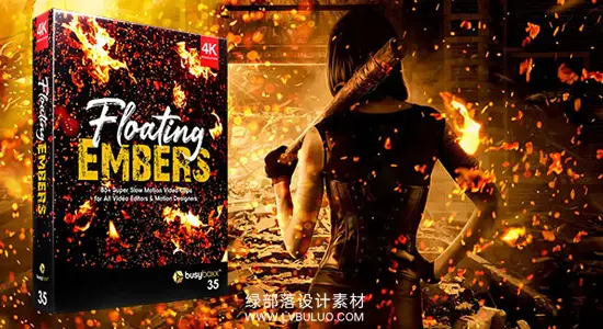 4K视频素材 88个火焰火星粒子特效碎屑飞溅视频叠加动画 Floating Embers