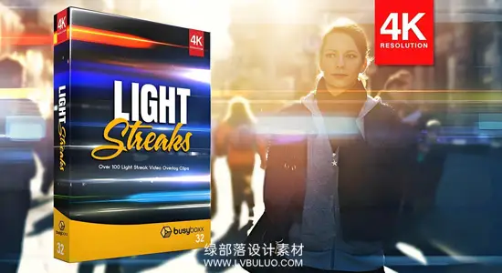 4K视频素材 99个变形条纹光效镜头耀斑光线合成动画 Light Streaks