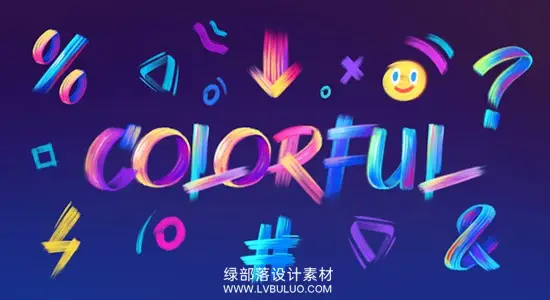 AE模板 手写涂鸦笔触文字动画字母数字画笔风格 Paint Brush Typography Kit