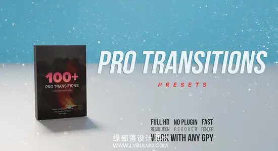 PR预设 100多种拉伸缩放旋转快速移动摇晃变形划过过渡转场预设 100+ Pro Transitions