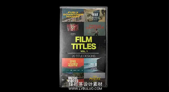 PR/PS/FCPX/达芬奇 20组电影视频vlog片头视觉冲击文字标题排版介绍字幕模板 Tropic Colour – Film Titles Vol.1