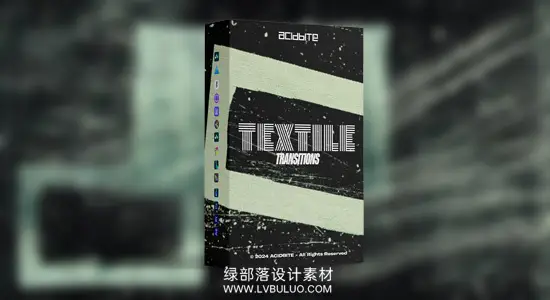 PR/达芬奇/FCPX/视频素材 100+混乱织物故障刮痕纹理特效转场动画 Acidbite – Textile Transitions