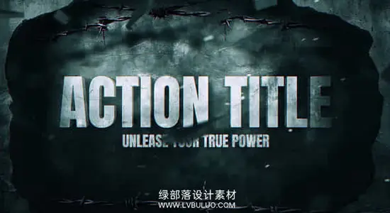 AE模板 动作电影3D字幕片头片尾标题动画 Action Title Pro