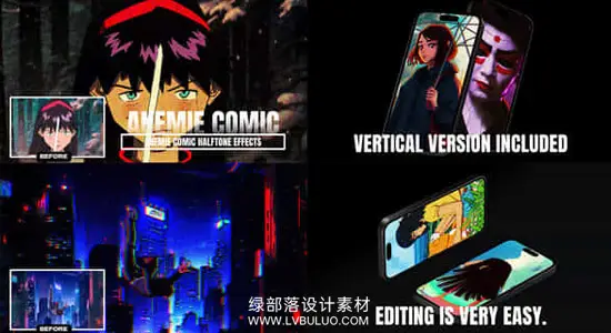 PR/AE模板 复古半色调卡通漫画特效视频动画 Anemie Comic Halftone Effects For Premiere Pro