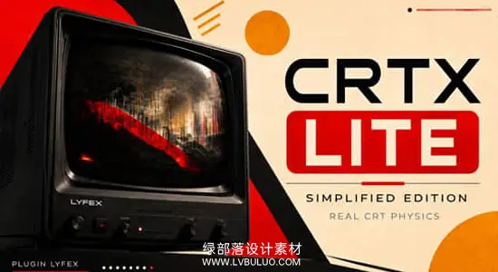 AE/PR插件 怀旧老电视机故障雪花噪点光晕视觉特效 CRTX Lite Win