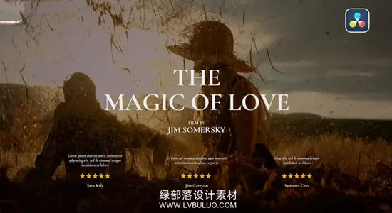 达芬奇模板 40个复古纪录片电影预告片名文字标题动画 Cinematic Titles for DaVinci Resolve