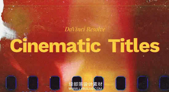 达芬奇预设 10款时尚大气纪录片片头字幕标题动画包 Cinematic Titles v2 DVR