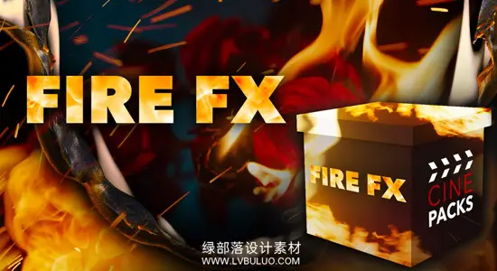 4K视频素材 50+火焰遮罩转场燃烧火苗动画+音效+LUT预设 Cinepacks – Fire Fx