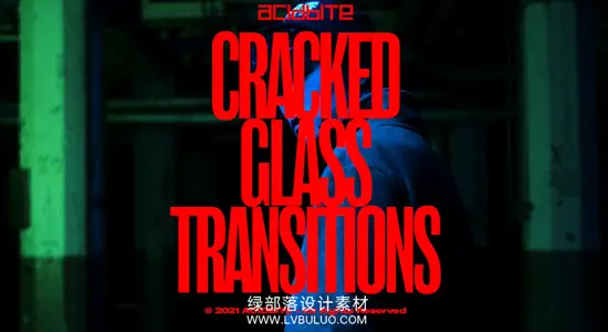 4K视频素材 17个玻璃破裂转场逼真碎片特效动画 Acidbite – Cracked Glass Transitions