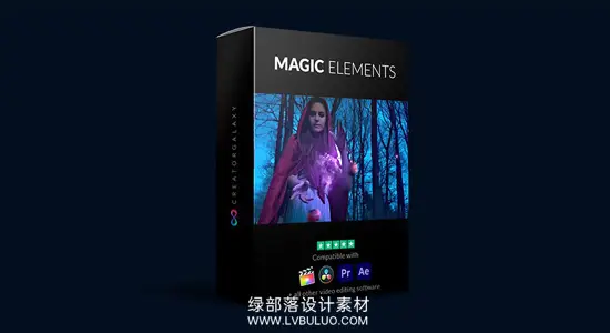 4K视频素材 32个奇幻暗黑魔法特效法术粒子烟雾合成动画 CreatorGalaxy – 4K Magic Elements Bundle
