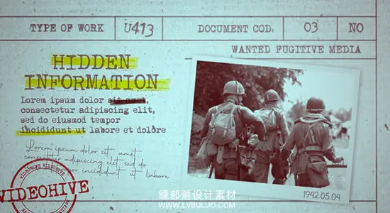 AE模板 历史档案复古叙事回忆故事幻灯片动画 Documentary Slideshow