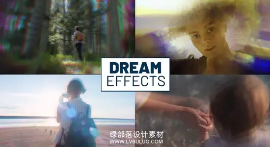 达芬奇模板 8个迷幻梦境棱镜重影视觉特效包 Dream Effects