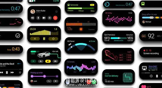 AE模板 苹果手机灵动岛UI界面应用程序通知栏 Dynamic island phone interface