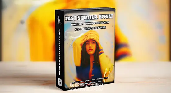 PR模板 竖屏相机快门连拍效果快速画面切换动画 Fast Shutter Effect in Premiere Pro