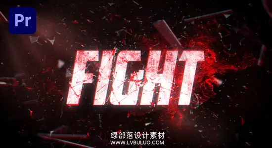 PR模板 拳击格斗赛事片头激情震撼宣传标题动画 Fight Night Trailer Titles