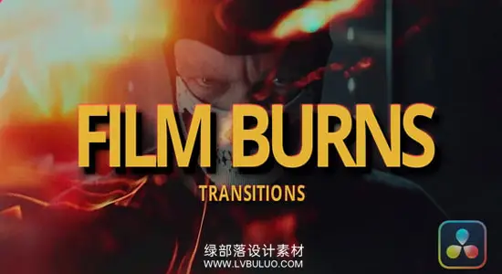 达芬奇模板 35个胶片烧伤转场电影质感视频过渡特效包 Film Burn Transitions for Davinci