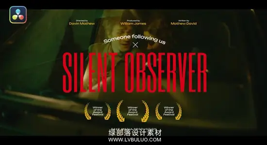 达芬奇预设 51个电影标题片头文字封面模板 Film Titles