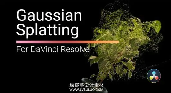 达芬奇插件 三维重建模型导入实时操作渲染工具 Gaussian Splatting for DaVinci Resolve Win