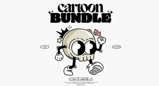 矢量素材 170+趣味卡通人物游戏角色表情插画涂鸦包 HVNTER – Cartoon Bundle