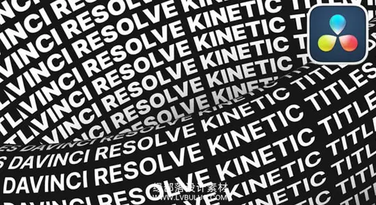 达芬奇模板 动感标题动画动态文字排版预设包 Kinetic Typography v2