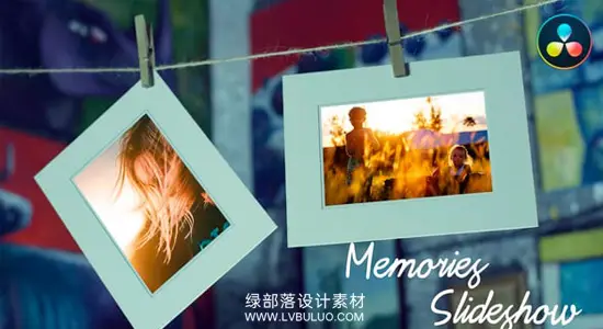 达芬奇模板 优雅浪漫婚礼旅拍亲子家庭纪念相册幻灯片 Memories Slideshow – Photo Gallery