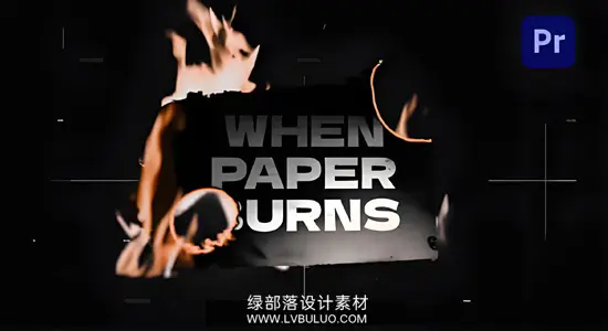 PR模板 暗黑氛围纸张燃烧灰烬特效电影感回忆叙事动画 Paper Burn Stories Slides