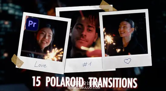 PR模板 15种复古宝丽来相框动态转场效果预设 Polaroid Transitions for Premiere Pro
