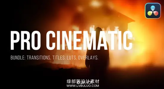 达芬奇模板 专业电影标题转场调色梦幻光效叠加包 Pro Cinematic Bundle for Davinci Resolve