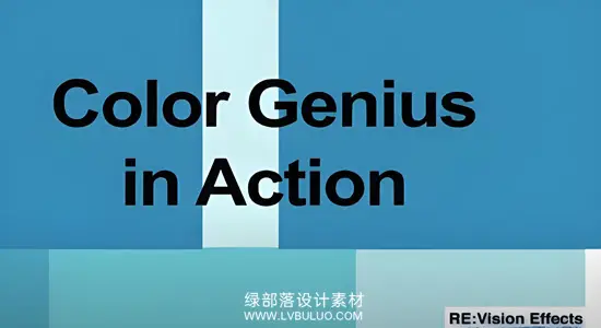 AE/PR/达芬奇插件 AI智能色彩校正优化调色插件工具包 REVisionFX Color Genius Plus Win