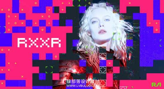 AE插件 ASCII字符像素故障风格老电脑视觉特效 RXXR Win