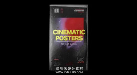 AE/PR/PS/达芬奇模板 10套现代图文排版电影动态海报传单设计包 Tropic Colour – Cinematic Social Media Poster Templates