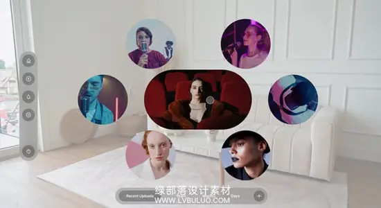 AE模板 沉浸式AR/VR视角科技感镜头幻灯片动画 VR AR Immersive Slideshow
