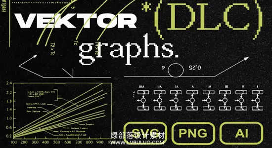 矢量素材 200+科学实验图表计算图形创意设计元素 Vektor Graphs Pack (DLC)