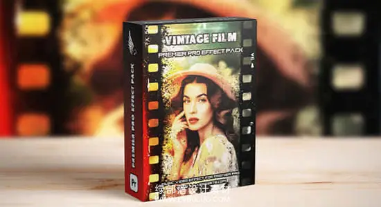 PR模板 复古胶片特效老旧电影录像带视频特效+LUT预设 Vintage Old Film Effect
