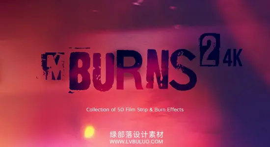 4K视频素材 50款复古胶片特效烧伤闪光边框视频叠加素材 motionVFX – mBurns 2