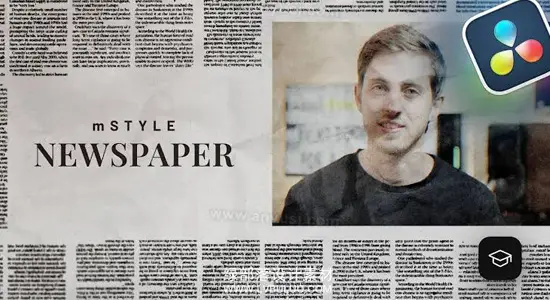 达芬奇预设 33个复古新闻头条报纸图文标题+排版+转场包 motionVFX – mStyle Newspaper