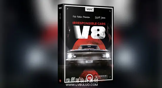音效素材 3834个汽车复古老爷车引擎启动轰鸣行驶加速音效 Boom Library – Cars V8